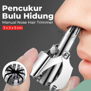 Alat Cukur Bulu Hidung Pria Stainless Steel / Nose Hair Trimmer - Lebih Bersih & Mudah digunakan
