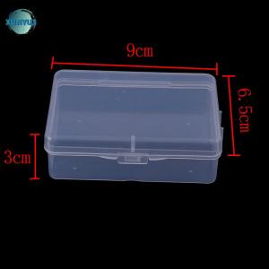 XUNYU3 9cmx6.5cmx3cm Transparent Plastic Storage Box Clear Square Multipurpose