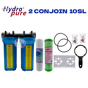 2/3/4 CONJOIN 10 INCH DEEP WELL WATER FILTER HOUSING COMPLETE SET WITH FREE FILTER 10x2.75 INCH