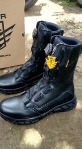 SEPATU PDL DINES TNI POLRI TALI PUTAR KULIT MERK BROTRHER MODEL DEVILLE
