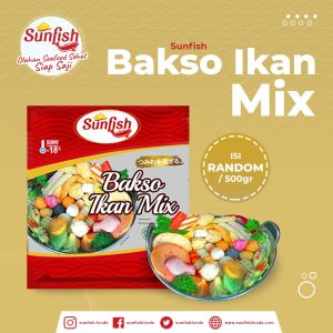 Sunfish bakso ikan mix/bola seafood campur