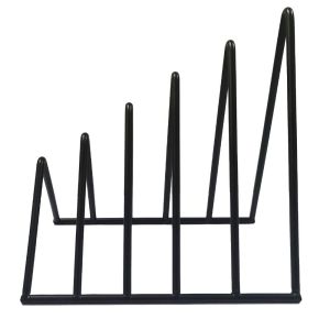 MMLUCK Phòng hoom Đơn giản Giá đỡ magzine Đồ dùng văn phòng trường học Túi để bàn Để bàn Đầu sách hình tam giác Giá sách bằng sắt Giá để sách Giá ghi âm