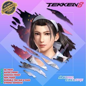 Tekken Scratch Design Sticker Indoor Outdoor Vinyl Sticker Waterproof & Non-Faded
