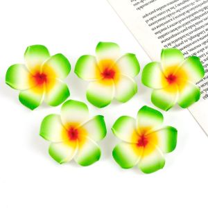 10PCS Artificial Plumeria Rubra Flowers DIY Hairpins Hawaiian Gift Decoration Fake Flowers Home Flower Wall Wedding Party Decor Craft Simulation Flower Heads