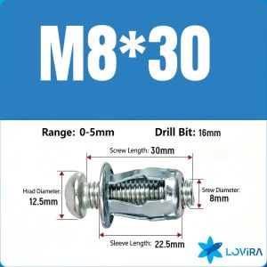 Petal Expansion Lock Nuts Metal Skin Rivet Nut Hardware Fastening Kit Expansion Screw 10Pcs/bag