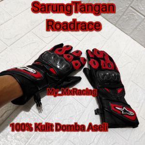 sarung tangan roadrace - glove motor - sarung tangan balap - not cross trail -sarung tangan kulit - original - murah berkualitas