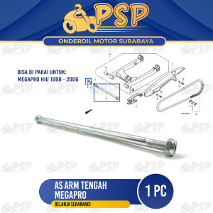 As Arm / Tengah Megapro - As Swing Arem Fork Forek Garpu Tengah Center Megapro Lama Mega Pro Hiu
