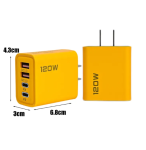 4 In 1 Mechanical style typec ip fast charger metal braided Cable support USB and PD typec input