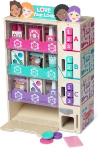 Melissa & Doug Sort Stock Select Beauty Kiosk Vending Machine Play Set