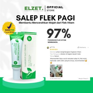 Elzet Skincare BPOM Salep Pagi flek Darkspot Day Membantu Menyamarkan Flek Melasma Noda bintik Hitam Brightening Salep Day Whitening