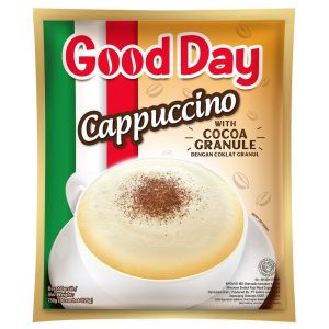 Good Day Cappucino dengan Cocoa Granule 1 renteng 10sch x 25gr