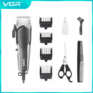 VGR Hair Clipper Hair Cutting Machine Professional Corded Hair Clipper Barber Haircut Machine Electric Trimmer for Men V-130