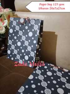Paper bag tas kertas batik ukuran 20x10x24 cm 12 pcs # tas kado