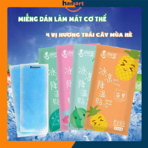 COMBO 4 Gói 8 Miếng Dán Làm Mát Cơ Thể Hạ Sốt DUOLAMAO 4 Vị Hương Thơm Trái Cây Giải Cứu Mùa Hè