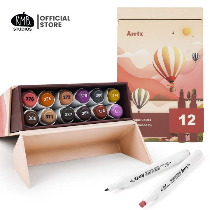 Arrtx Alp Skin Tone Markers SET (12 Colors, Version Lazada PH