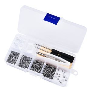 500pcs Set Reparasi Kacamata Nosepad Kacamata Anti Slip Reparasi Kacamata Baut Sekrup Mur Obeng