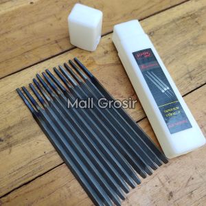 (12 PCS) Kikir Gergaji Segitiga Extra Slim Taper Viper 4 Inch
