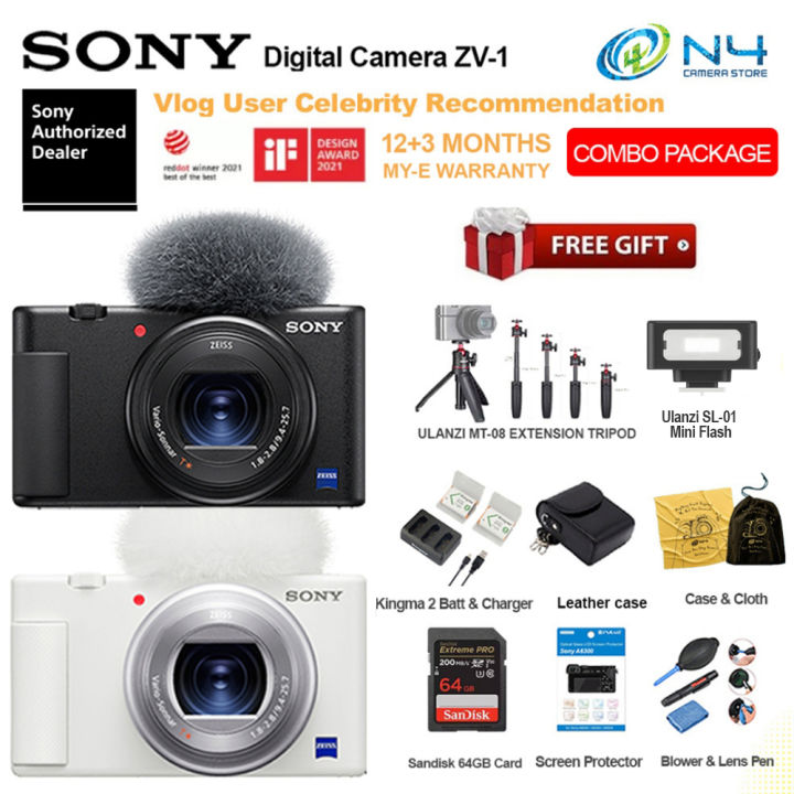 Sony ZV1 Digital Camera (Online Register For External Month  Warranty)(Sony Malaysia Warranty) 1+1 Year Sony Malaysia Warranty  Lazada