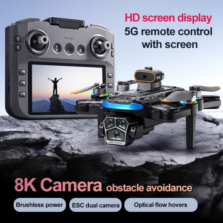 New A14 PRO MAX 5G Professional Foldable Quadcopter kapal terbang Drone skrin besar 4.5 inci drone with HD camera