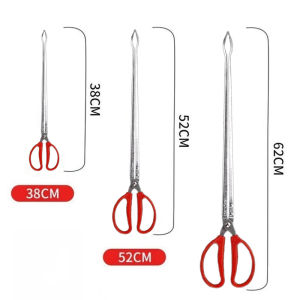 Eel Clip Fishing Tool Stainless Steel Straight/Curved Eel Gripper with Plastic Handle Multifunctional Fish Clip Multiple Sizes