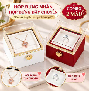 Hộp Hoa Bất Ngờ Đựng Nhẫn Dây Chuyền Có Túi Quà | Hộp Hoa Hồng Làm Quà Kỷ Niệm – Quà Tặng Sinh Nhật
