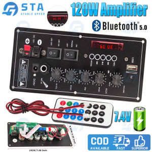 【COD】7.4V Amplifier Board Square Dance 40W Speaker Amplifier Support Bluetooth AUX U-Disk Recording