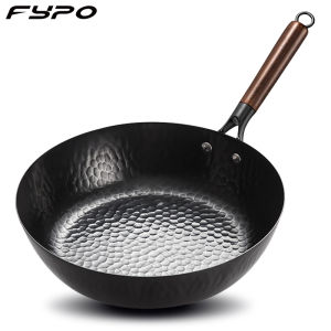 Fypo Chảo Gang Đúc 28Cm Chảo Có Tay Cầm Bằng Gỗ Nồi Nấu Chiên Không Khói Thủ Công Chảo Chống Dính Chảo Dụng Cụ Nấu Ăn Nhà Bếp Chảo Cảm Ứng Sử Dụng Chung Chảo Rán Ga Chảo Rán Trứng Chiên Bánh Kếp Dụng Cụ Nấu Ăn