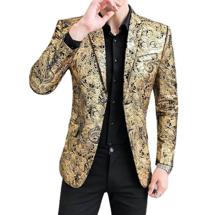 Gold blazers online mens