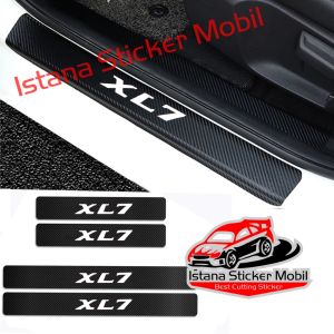Sticker CARBON 3D PELINDUNG MOBIL SUZUKI XL7 SILLPLATE SILL PLATE SUZUKI XL7 STIKER KARBON 4BUAH