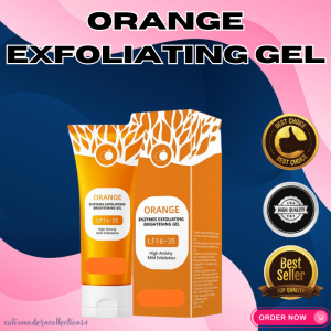 Top Selling Orange Exfoliating Gel | Gentle Face & Body Scrub Brightening Vitamin C Formula Deep Cleansing Exfoliatitor For Smooth Radiant & Glowing Skin Removes Dead Skin Cells Hydrating & Refreshing Skincare Treatment For All Skin Types