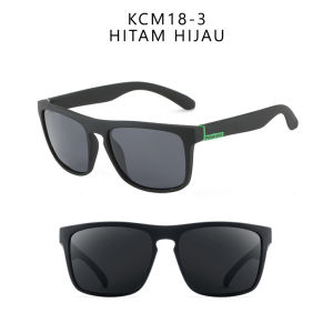 Kacamata Hitam Polarized Pria Anti Silau Matahari UV400 Kotak Polos HD Aviation Olahraga