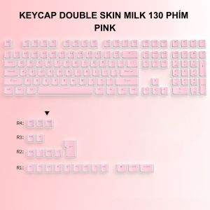 Keycap Double Skin Milk 130 Phím - Keycap Dùng Cho Bàn Phím 61/68/84/87/98 Phím