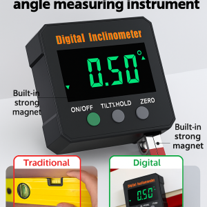 Strong Magnetic Digital Level Angle Measuring Tool for All Year Round Home Users  Universal for Men and Women  High Precision Digital Display