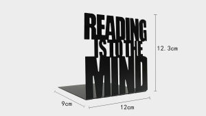 [Local Stock] 2 Pics Black Unique Laser Cute small kids Stand Shelf Document Holder Book End Stopper Organizer