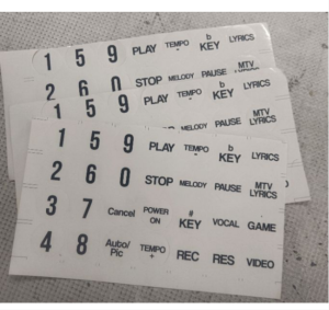 18pcs Push Button with Micro Switch for Videoke Set with number sticker(various colors)