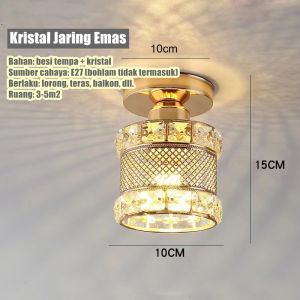 LAMPU PLAFON LAMPU HIAS /LAMPU LANGIT LANGIT /Ceiling lamp Living Room Hallway Bedroom Lustre Dining Room Lightin  Mount Crystal Ceiling Light Fixture Chandelier Lighting LED Ceiling Light Fixture