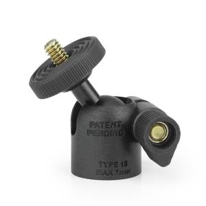 Mini Giày Lạnh đầu bi Có Thể Điều Chỉnh 1/4Inch Vít Lạnh Giày Nhôm Cho Gậy 3 chân để điện thoại chụp ảnh Ảnh Tự Sướng Thanh Phụ Kiện