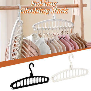 11 Holes Multi-Functional Rotating Clothes Rack Household Non-slip Magic Folding Clothes Rack