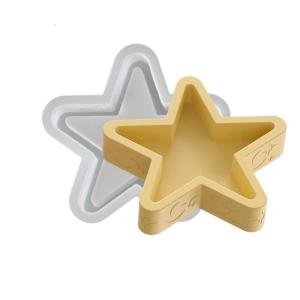 ชุดแม่พิมพ์รูปดาวงานศิลป์อเนกประสงค์อุปกรณ์พิมพ์เค้กซิลิโคนที่แข็งแรงสำหรับใช้ในงานฝีมือตกแต่งบ้าน