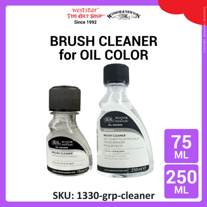 [Weststar TAS] Winsor & Newton Brush Cleaner / Oil Painting Brush Cleaner 75ml / 250ml Lazada