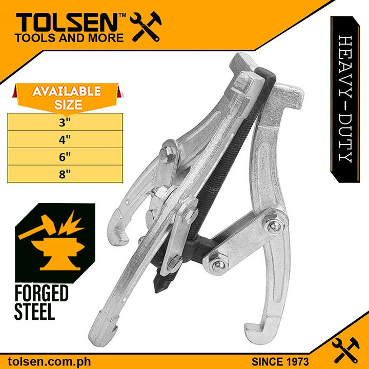 Tolsen Three-Jaw Gear Puller Adjustable (3