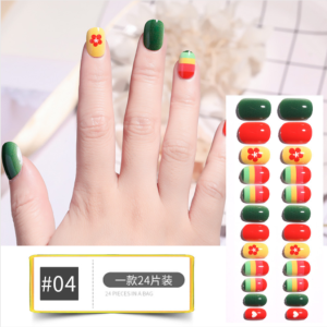Kids Fake Nail with Glue Box 24pcs as Birthday Party Birthday Present Disney Cartoon