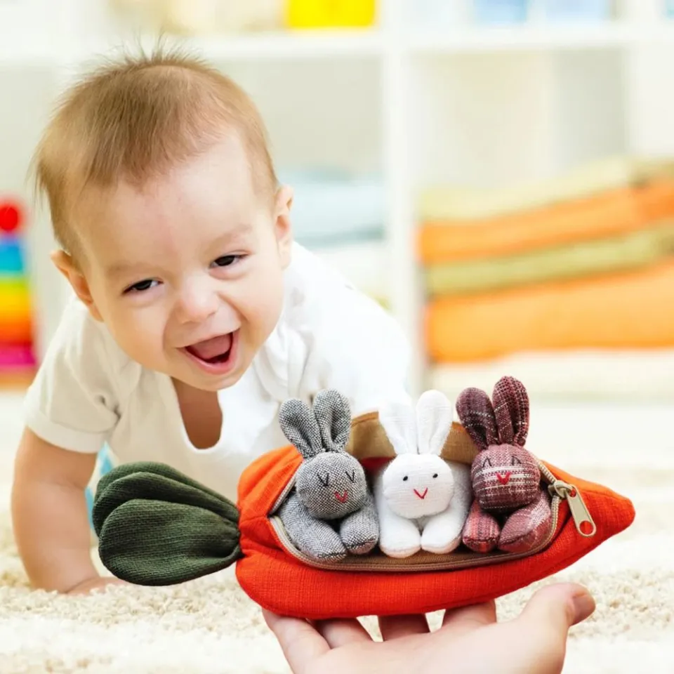 Carrot purse sales with bunnies