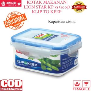 ( BISA COD ) PROMO Lion Star KP-51 (1001) Klip To Keep 465ml / Tempat Penyimpan Makanan / Toples Lock Klip To Keep / Food Storage / Wadah Makanan / Tempat Cemilan / Toples Plastik Polos / BPA FREE