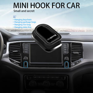 4pcs Car hook Invisible car interior decorations Multifunctional creative sticker small hook #C0009