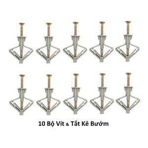 Bộ Tắc Kê Bướm Và Vít M5 Dùng Liên Kết Thạch Cao Tường Rỗng Tăng Lực Cố Định Khóa Chặt Chắc Chắn Bền Bỉ