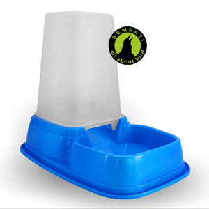 SEMPATI Dispenser Anti Semut 15 Liter Tempat Makan Minum Otomatis Kucing Anjing Kelinci Burung Hamster Sugar Glider Pet Feeder Pet Bowl Besar Anti Slip Super Tebal