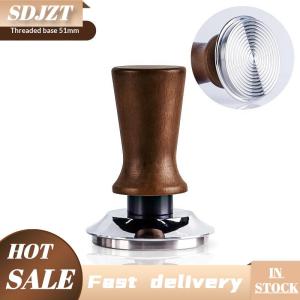 SDJZT Gỗ sồi cà phê búa 51mm 53mm 58mm với cơ sở thép không gỉ cao cấp lý tưởng cho baristas