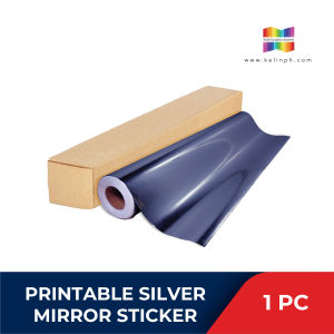 KGS Sofie Printable Silver Mirror Sticker 164ft x 4.2ft for product labels decals signage and etc.