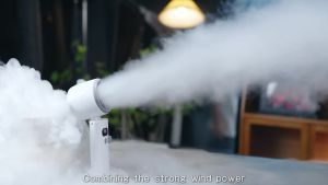 Fast Delivery⚡Portable super strong wind handheld ice pack small air cannon charging small fan 100 speed high-speed turbine digital display handheld cooling small fan